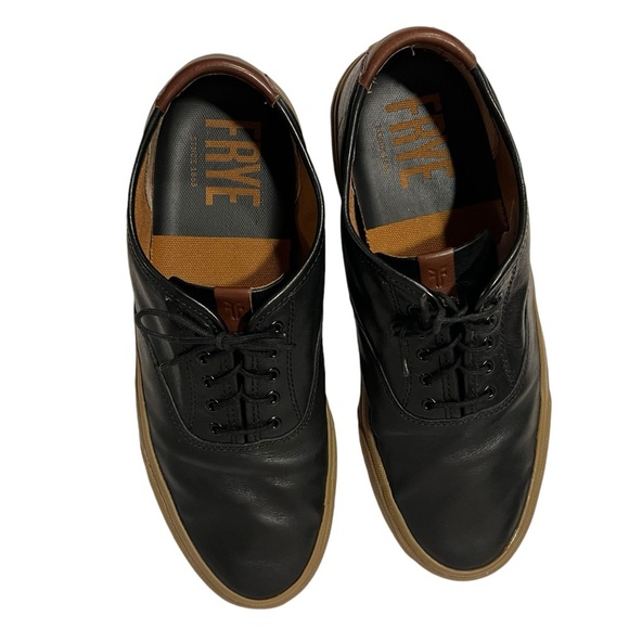 FRYE Ludlow Bal Oxford Sneakers Mens Size 10 Black Leather Shoes, - Picture 7 of 11